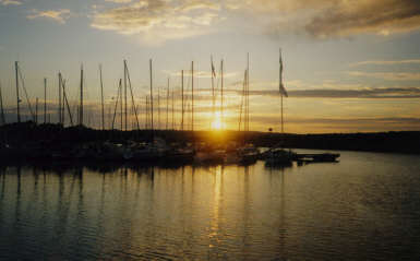 Blick �ber den Hafen von Simrishamn
